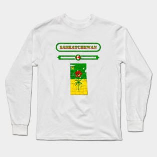 SASKATCHEWAN, CANADA, MAP OF SASKATCHEWAN. SAMER BRASIL Long Sleeve T-Shirt